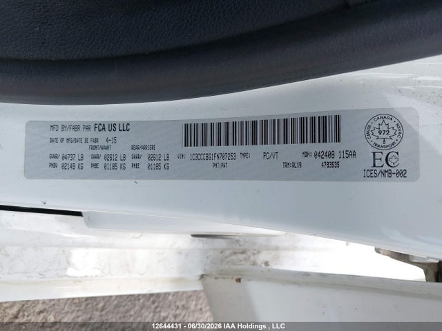 1C3CCCBG1FN707253 Chrysler 200