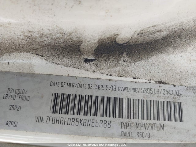 ZFBHRFDB5K6N55388 RAM Promaster City Tradesman Slt