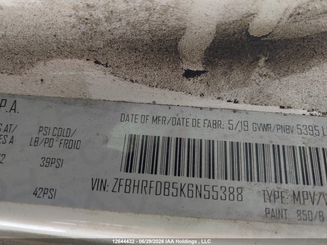 ZFBHRFDB5K6N55388 RAM Promaster City Tradesman Slt
