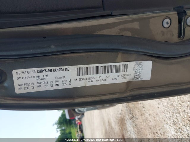12644434 :رقم المزاد ، 2B3KA43G48H296347 vin ، 2008 Dodge Charger مزاد بيع