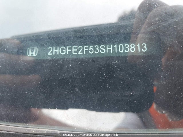 12644472 :رقم المزاد ، 2HGFE2F53SH103813 vin ، 2025 Honda Civic Sport مزاد بيع