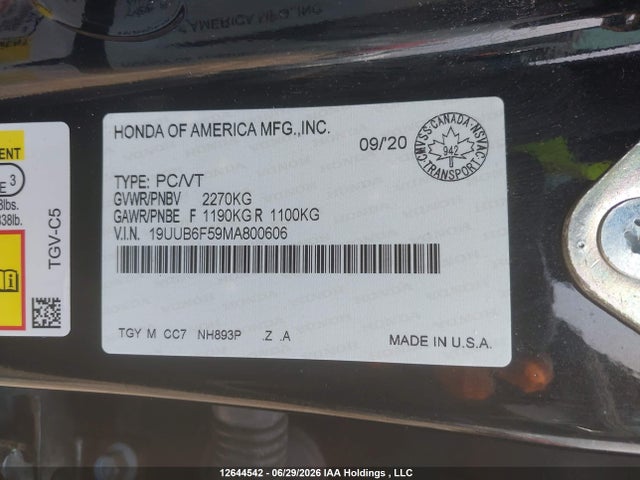 Acura Tlx Tech A 2021 19UUB6F59MA800606 Image 9