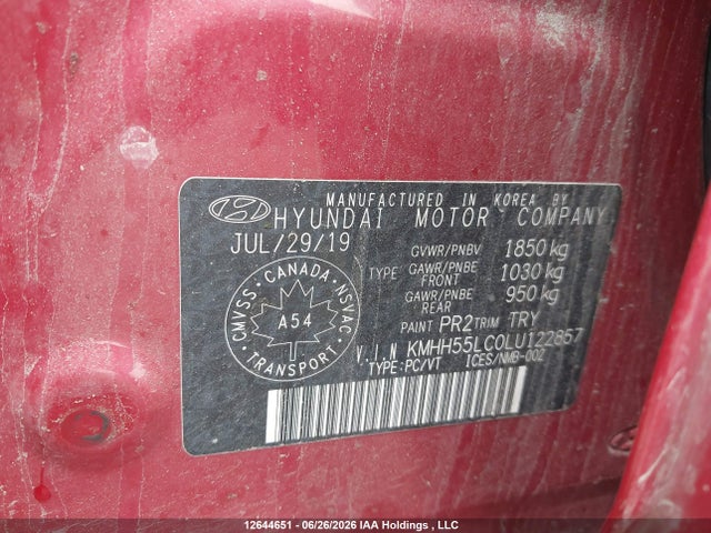 KMHH55LC0LU122857 Hyundai Elantra Gt N Line