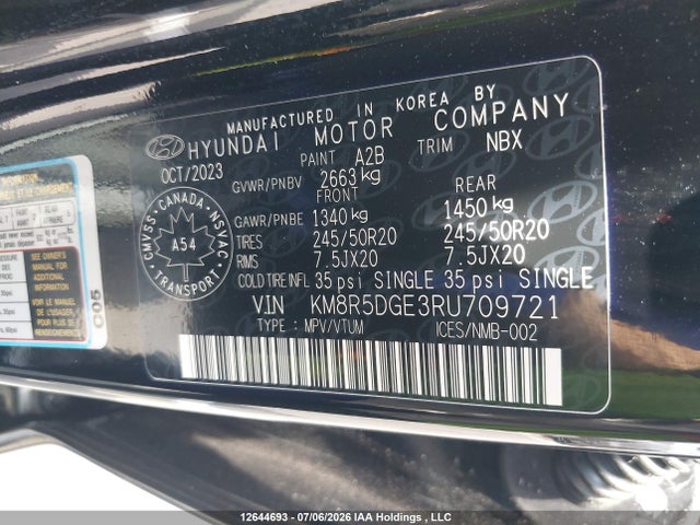 Hyundai Palisade Ultimate Calligraphy 2024 KM8R5DGE3RU709721 Image 9