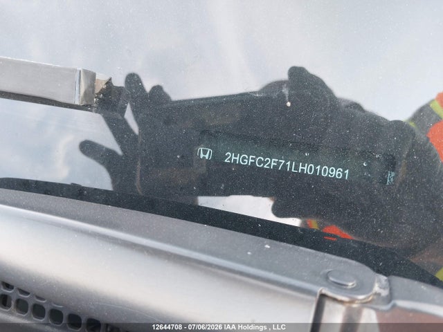 2020 Honda Civic Ex მანქანა იყიდება აუქციონზე, vin: 2HGFC2F71LH010961, აუქციონის ნომერი: 12644708