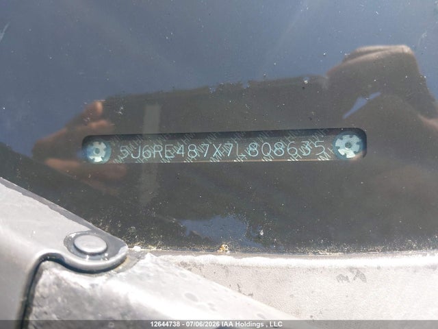 Aukcja sprzedaży 2007 Honda Cr-v Exl, vin: 5J6RE487X7L808635, numer aukcji: 12644738
