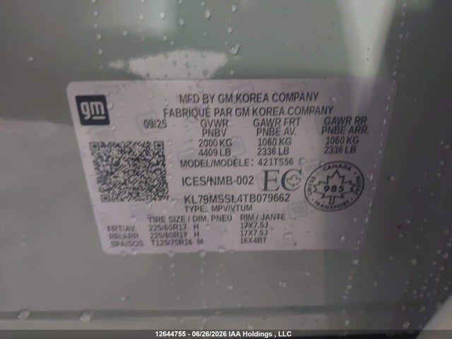 Chevrolet Trailblazer Activ Awd 2026 KL79MSSL4TB079662 Image 9