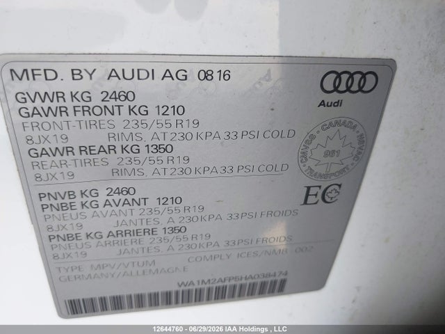 Audi Q5 2.0t Progressiv 2017 WA1M2AFP5HA038474 Image 9