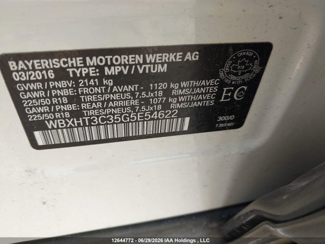 WBXHT3C35G5E54622 BMW X1 Xdrive28i