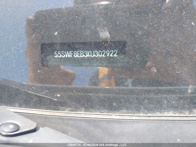 12644774 :رقم المزاد ، 55SWF8EB3KU302922 vin ، 2019 Mercedes-benz C 300 4matic مزاد بيع