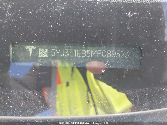 Aukcja sprzedaży 2021 Tesla Model 3 Long Range, vin: 5YJ3E1EB5MF089523, numer aukcji: 12619170