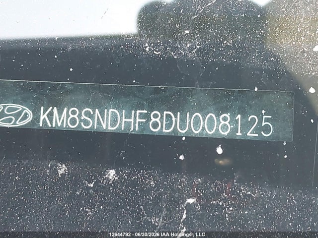2013 Hyundai Santa Fe Gls მანქანა იყიდება აუქციონზე, vin: KM8SNDHF8DU008125, აუქციონის ნომერი: 12644792