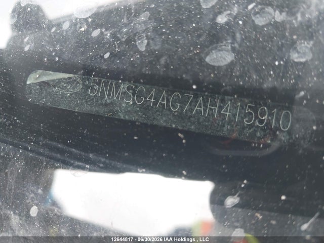 12644817 :رقم المزاد ، 5NMSG4AG7AH415910 vin ، 2010 Hyundai Santa Fe Gl 3.5 مزاد بيع