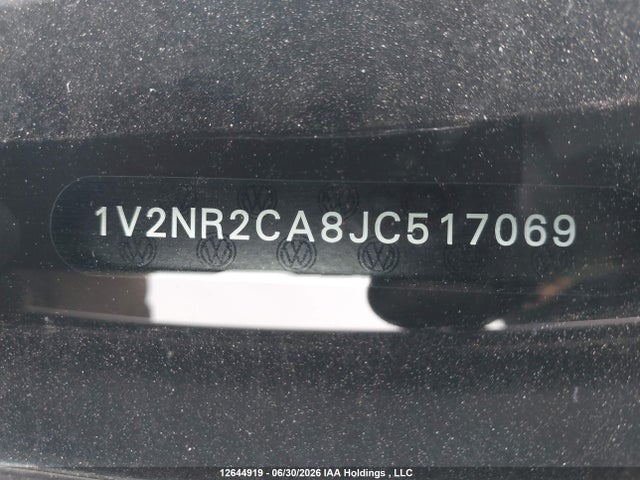 Aukcja sprzedaży 2018 Volkswagen Atlas 3.6 Fsi Execline, vin: 1V2NR2CA8JC517069, numer aukcji: 12644919