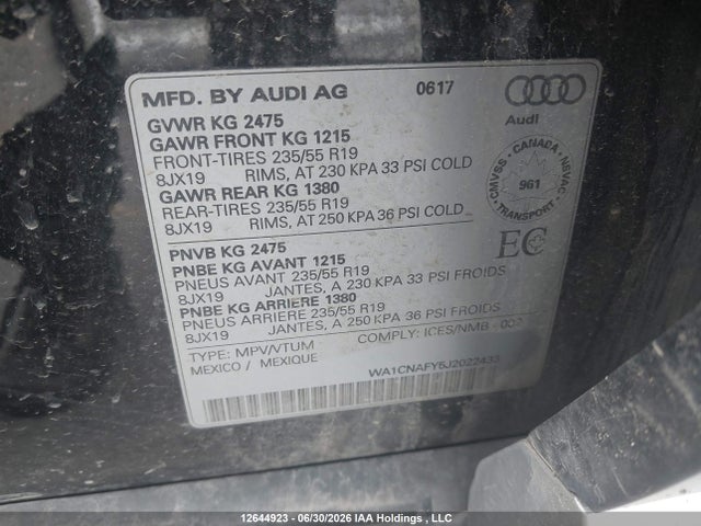Audi Q5 2.0t Technik 2018 WA1CNAFY5J2022433 Image 18
