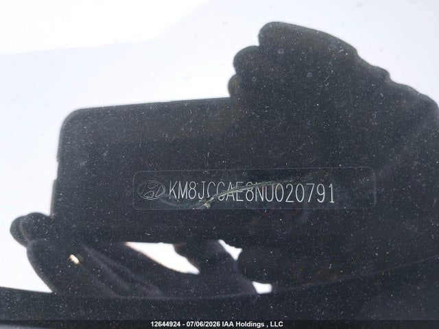 Продаж на аукціоні авто 2022 Hyundai Tucson, vin: KM8JCCAE8NU020791, номер лоту: 12644924