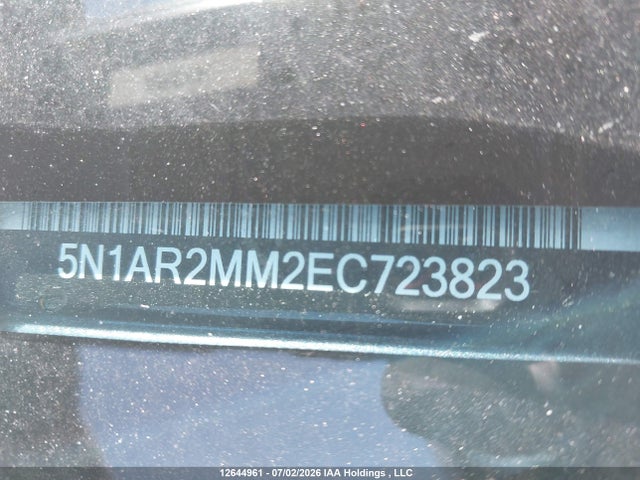 2014 Nissan Pathfinder S/sv/sl/platinum მანქანა იყიდება აუქციონზე, vin: 5N1AR2MM2EC723823, აუქციონის ნომერი: 12644961