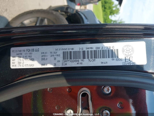 RAM 1500 Sport 2016 1C6RR7MTXGS249048 Image 9
