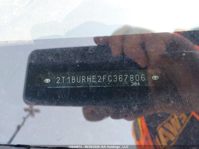 Toyota COROLLA CE 2015 2T1BURHE2FC367806 Image 9