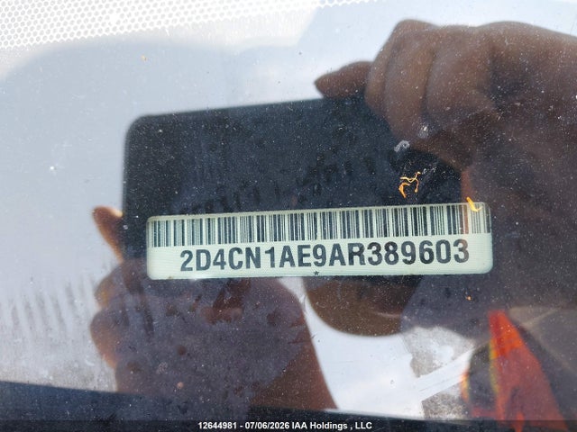 12644981 :رقم المزاد ، 2D4CN1AE9AR389603 vin ، 2010 Dodge Grand Caravan C/v C/v مزاد بيع