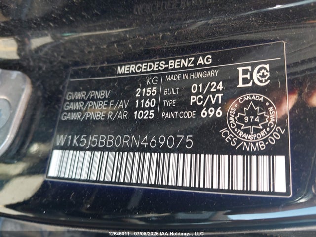 Продаж на аукціоні авто 2024 Mercedes-benz Amg Cla 35 Coupe 4maitc, vin: W1K5J5BB0RN469075, номер лоту: 12645011