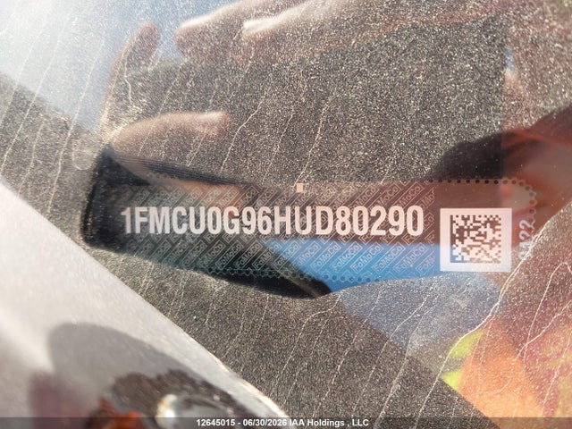 12645015 :رقم المزاد ، 1FMCU0G96HUD80290 vin ، 2017 Ford Escape مزاد بيع
