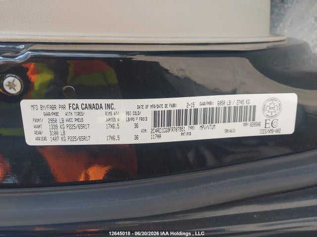 2C4RC1CG9FR707951 Chrysler Town &amp; Country Awd