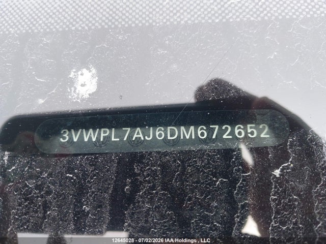 Продажа на аукционе авто 2013 Volkswagen Jetta Tdi, vin: 3VWPL7AJ6DM672652, номер лота: 12645028
