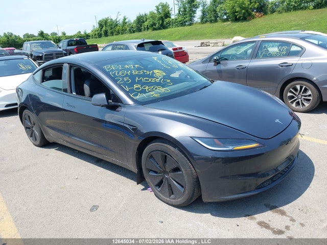 Продаж на аукціоні авто 2025 Tesla Model 3 Premium Rear-wheel Drive, vin: 5YJ3E1EA4SF892280, номер лоту: 12645034