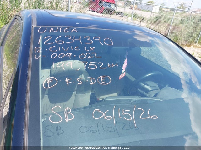 Aukcja sprzedaży 2012 Honda Civic Lx, vin: 2HGFG3A55CH009022, numer aukcji: 12634390