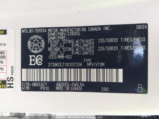 2T2GKCEZ1SC037256 Lexus Nx 350h 350h