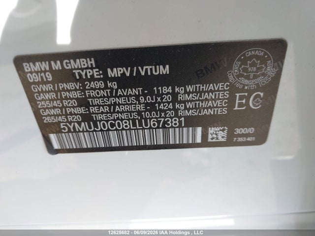 BMW X4 M Competition 2020 5YMUJ0C08LLU67381 Image 9