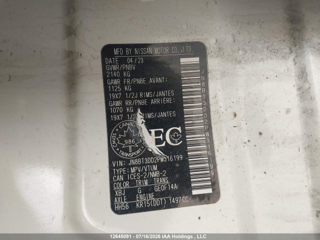 Nissan Rogue Platinum 2023 JN8BT3DD2PW316199 Image 9