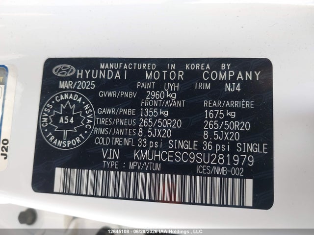 Продажа на аукционе авто 2025 Genesis Gv80 Prestige/advanced, vin: KMUHCESC9SU281979, номер лота: 12645108