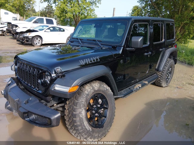 12645140 :رقم المزاد ، 1C4PJXDG4SW575746 vin ، 2025 Jeep Wrangler 4-door Willys مزاد بيع