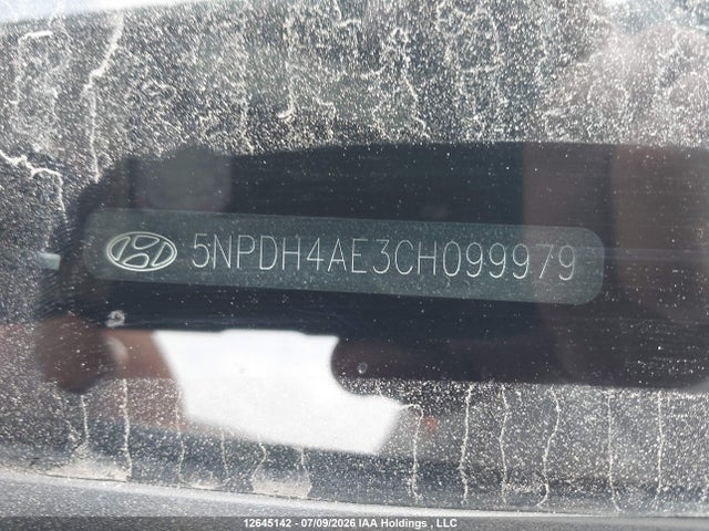 Продажа на аукционе авто 2012 Hyundai Elantra Gl, vin: 5NPDH4AE3CH099979, номер лота: 12645142