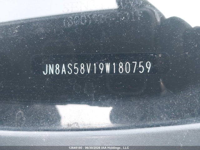 12645180 :رقم المزاد ، JN8AS58V19W180759 vin ، 2009 Nissan Rogue S/sl مزاد بيع