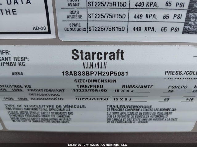 Starcraft Starcraft 2017 1SABSSBP7H29P5081 Image 13