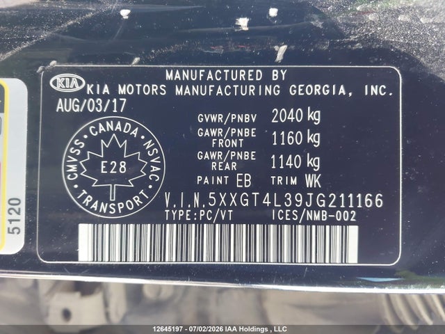KIA OPTIMA LX/S 2018 5XXGT4L39JG211166 Image 9