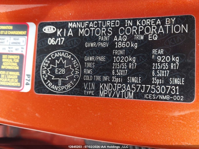 KIA Soul Ex/ex Premium/ex Tech/ex+ 2018 KNDJP3A57J7530731 Image 19