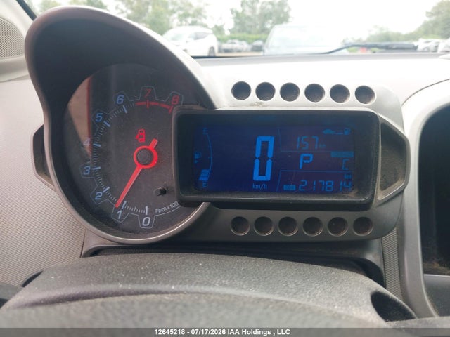 2013 Chevrolet Sonic Lt Auto მანქანა იყიდება აუქციონზე, vin: 1G1JC6EH9D4223335, აუქციონის ნომერი: 12645218