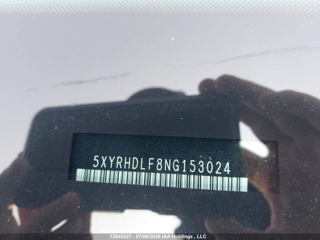 12645227 :رقم المزاد ، 5XYRHDLF8NG153024 vin ، 2022 Kia Sorento 2.5t Ex/2.5t Ex+ مزاد بيع