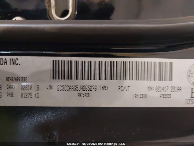 Chrysler 300 Touring 2018 2C3CCAAG5JH265276 Image 9