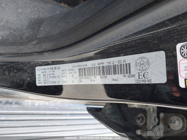 1C6SRFHTXKN503127 RAM 1500 Limited