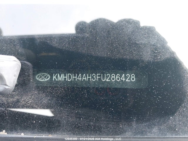 12645300 :رقم المزاد ، KMHDH4AH3FU286428 vin ، 2015 Hyundai Elantra Se/sport/limited مزاد بيع