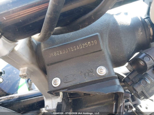 2025 Kawasaki Zx636 K მანქანა იყიდება აუქციონზე, vin: JKBZXJJ15SA025639, აუქციონის ნომერი: 12645320