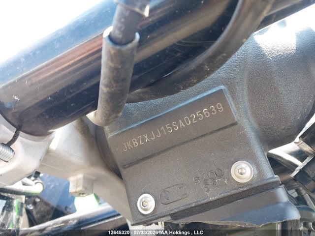 2025 Kawasaki Zx636 K მანქანა იყიდება აუქციონზე, vin: JKBZXJJ15SA025639, აუქციონის ნომერი: 12645320