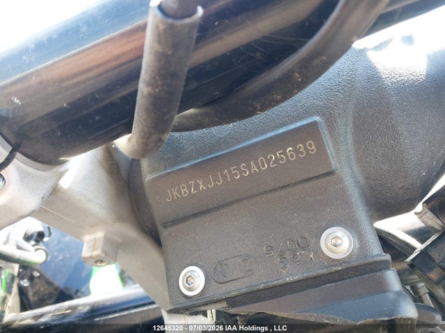 2025 Kawasaki Zx636 K მანქანა იყიდება აუქციონზე, vin: JKBZXJJ15SA025639, აუქციონის ნომერი: 12645320