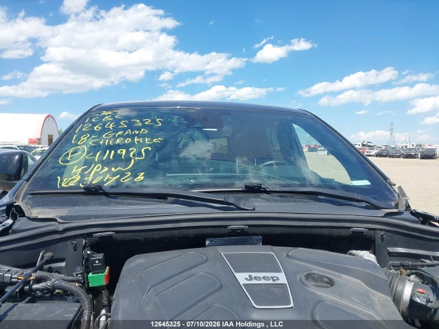 Aukcja sprzedaży 2018 Jeep Grand Cherokee Overland, vin: 1C4RJFCM4JC411925, numer aukcji: 12645325