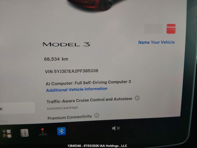 Tesla MODEL 3 2023 5YJ3E1EA2PF385336 Image 10